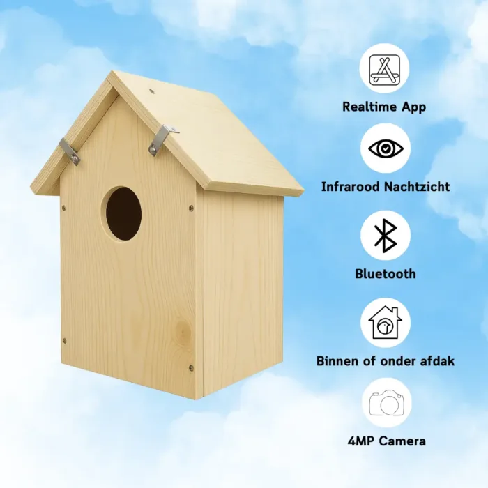 Vogelhuisje met Camera NESTIQ - Afbeelding 5