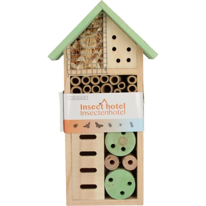 Bloemloog bijenhotel en insectenhotel